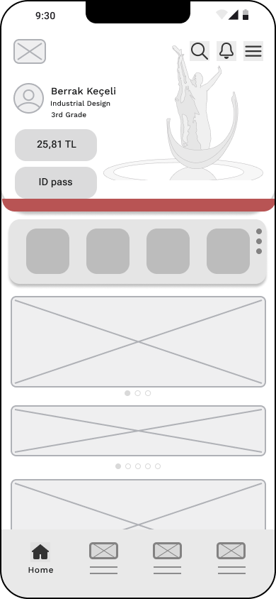 Home page progression, iteration 2