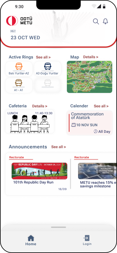 Home page progression, iteration 6