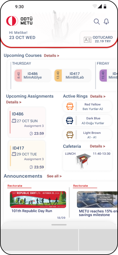 Home page progression, iteration 7