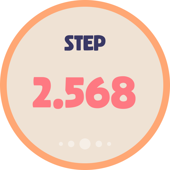 GlucoBuddy watch UI — step counter