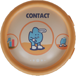 GlucoBuddy watch UI — mode selection screen