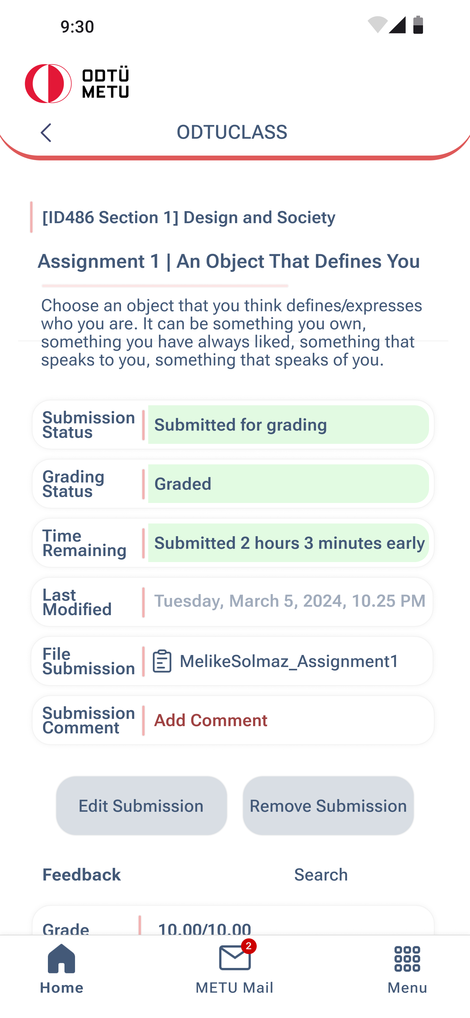 Assignment — graded