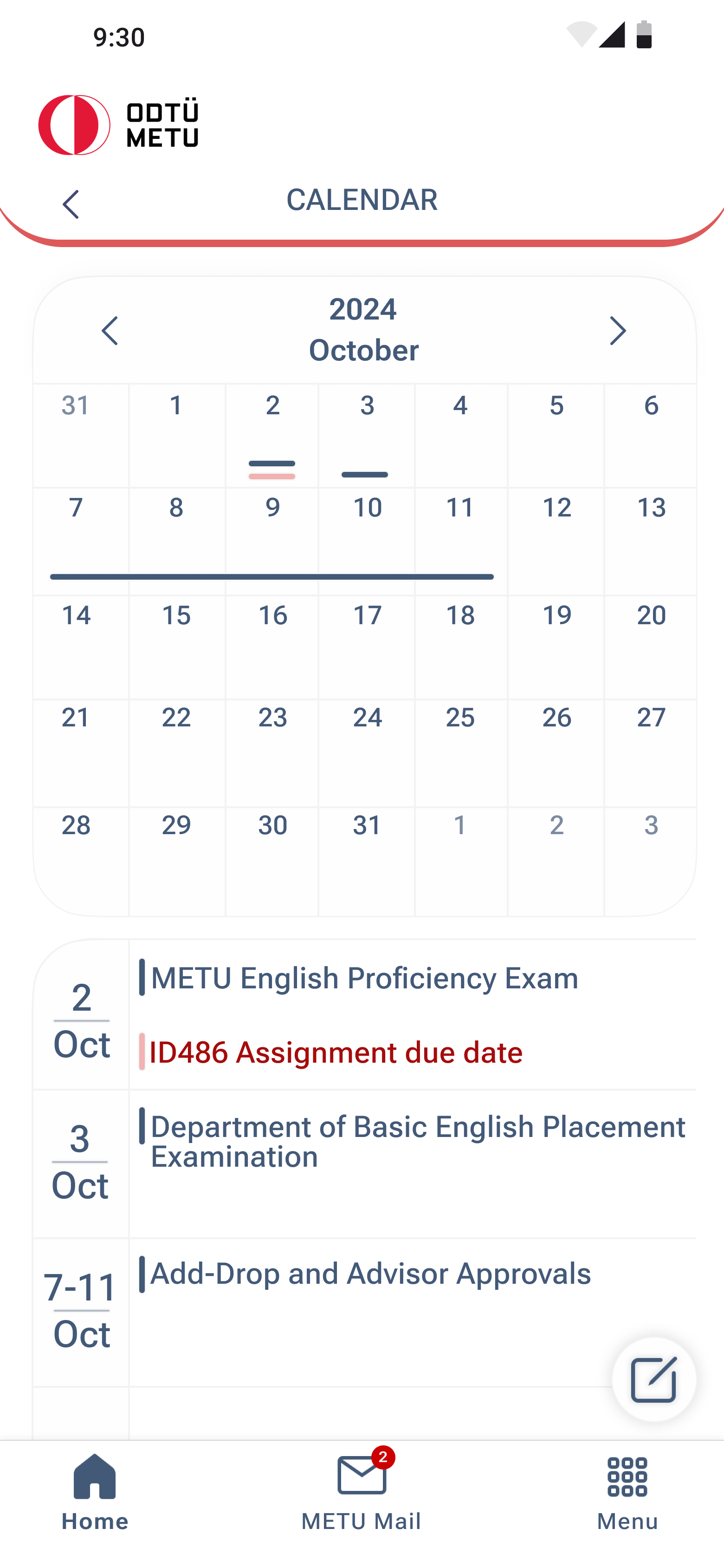 Calendar