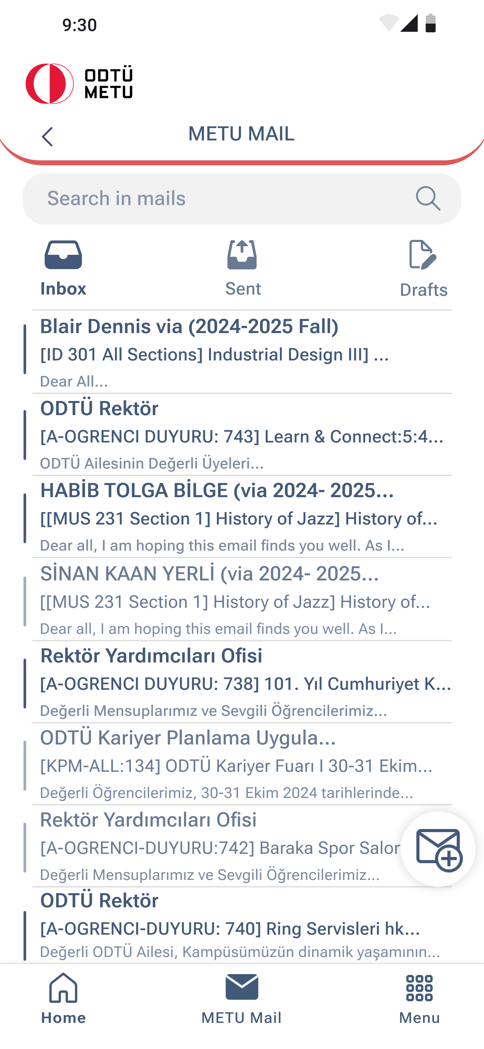 METU Mail