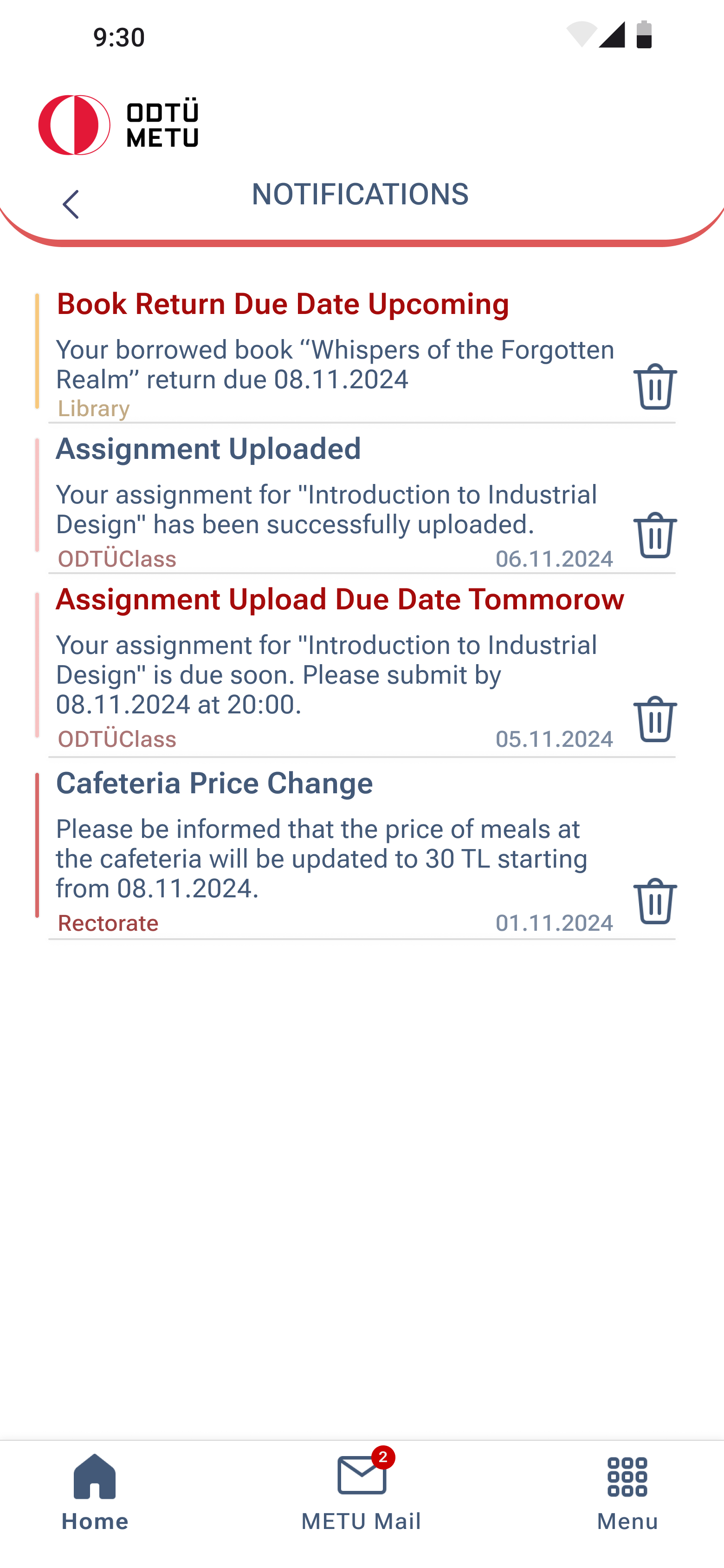 Notifications
