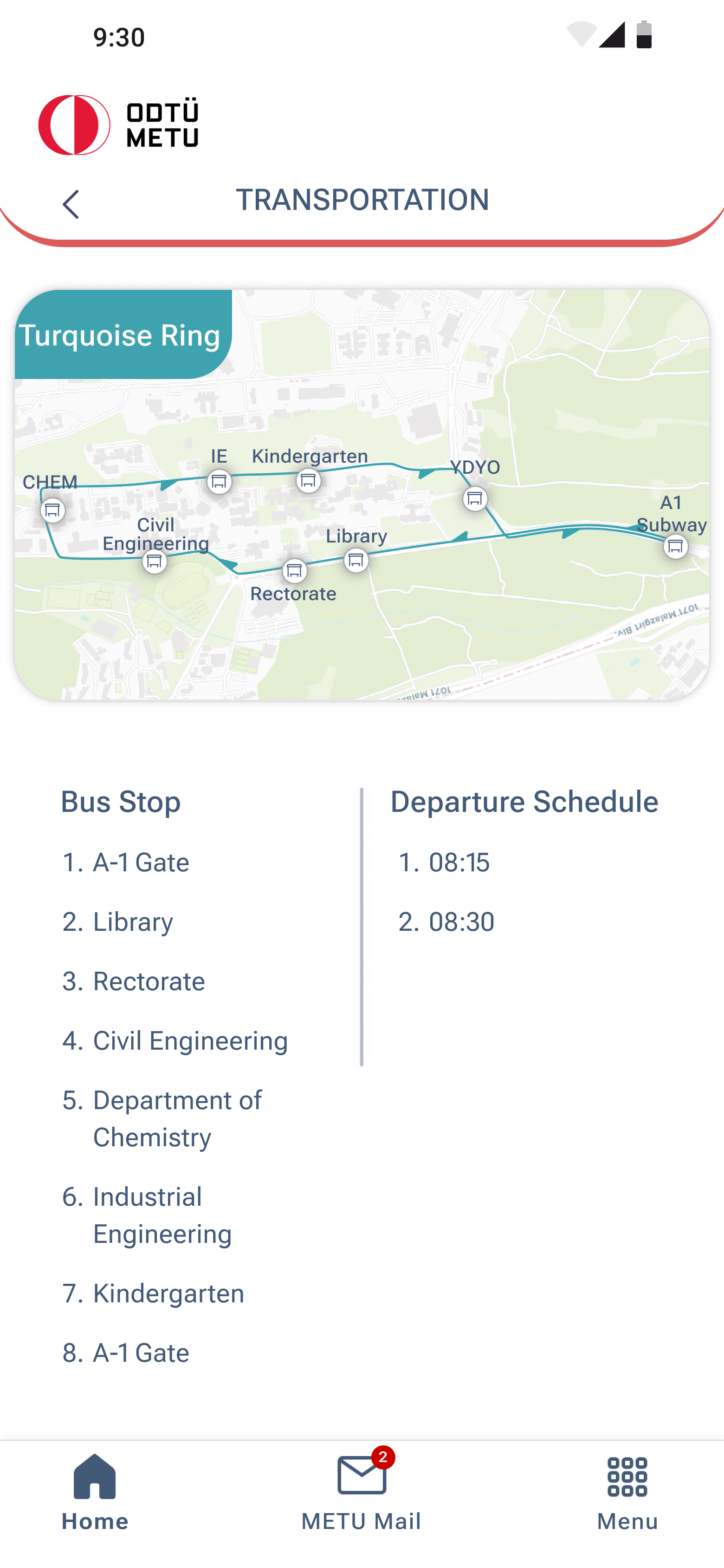 Transportation — schedule and route planning