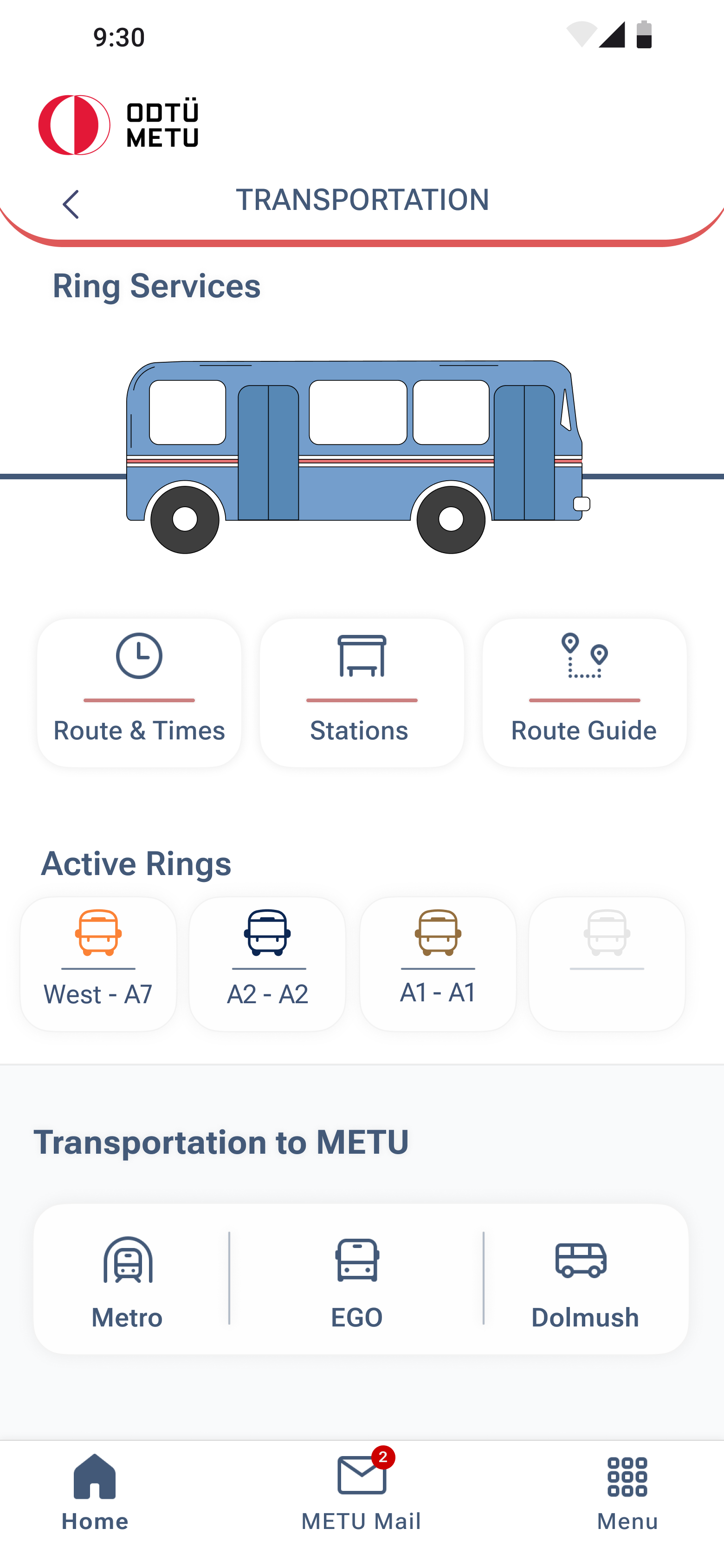 Transportation — ring overview