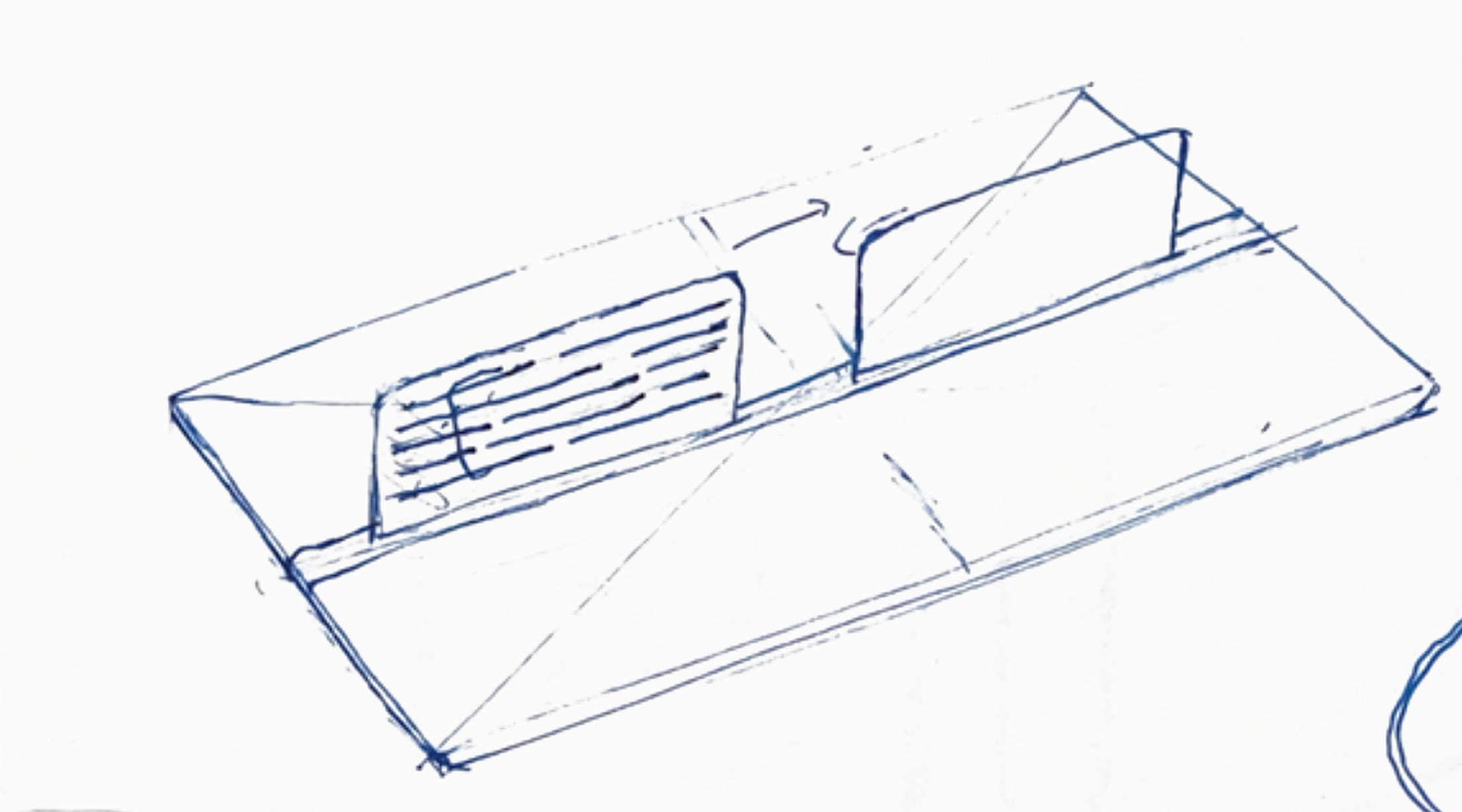 Moving partition mechanism sketch