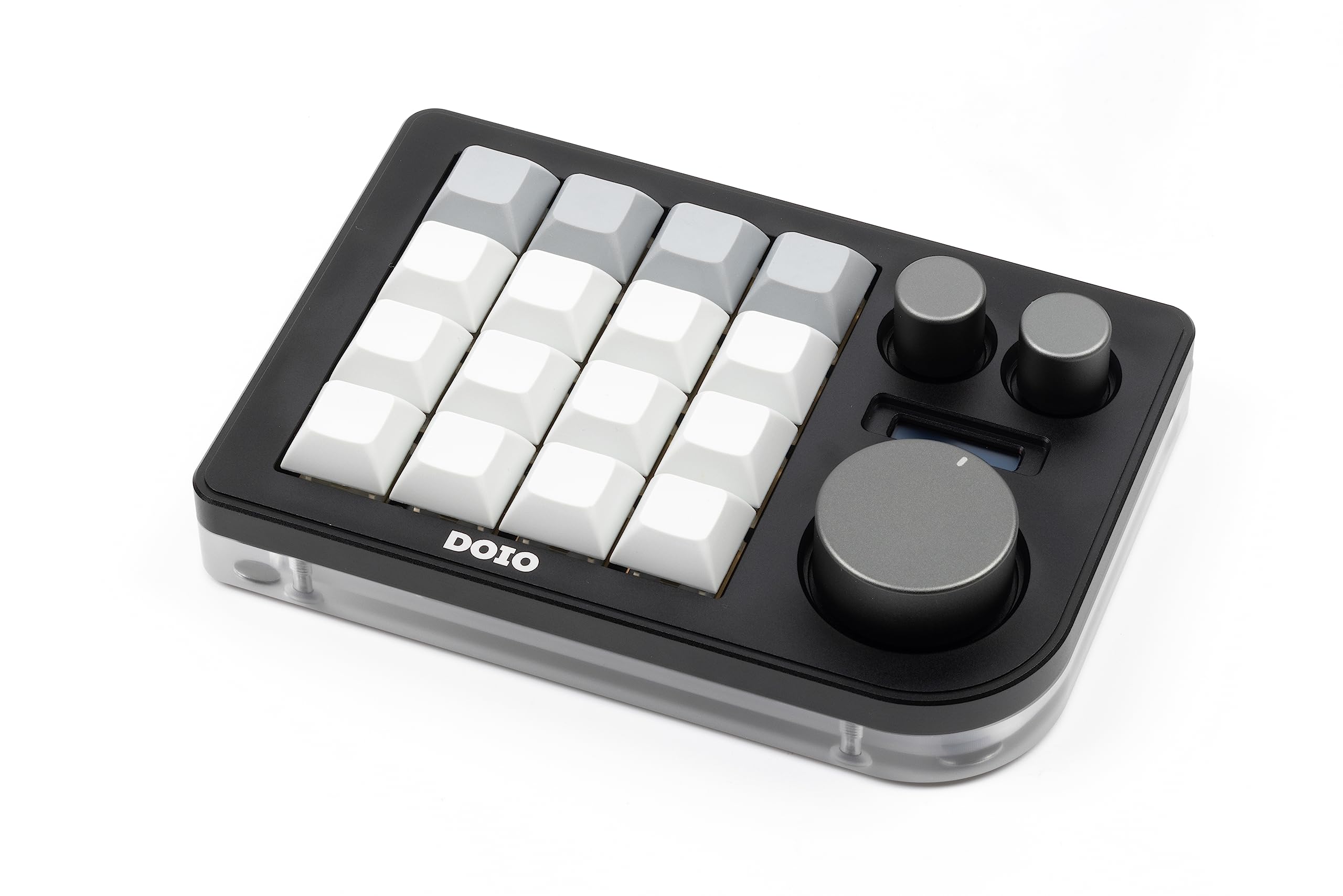 DOIO macro pad — a keypad with programmable keys and rotary dials