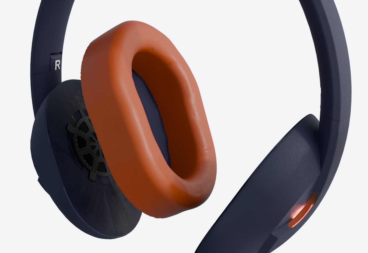 Earcup with cushion detached